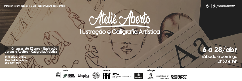 Ateliê Aberto – Ilustração e Caligrafia Artística