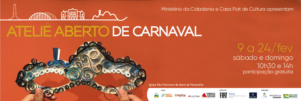 Ateliê Aberto Máscaras de Carnaval: A cidade é Nossa!