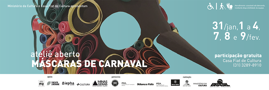 Ateliê Aberto Máscaras de Carnaval 2017