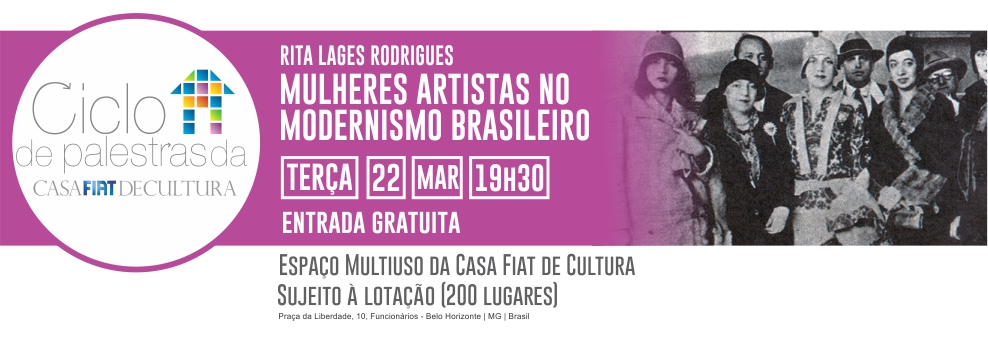 Ciclo de Palestras – Mulheres Artistas no Modernismo Brasileiro