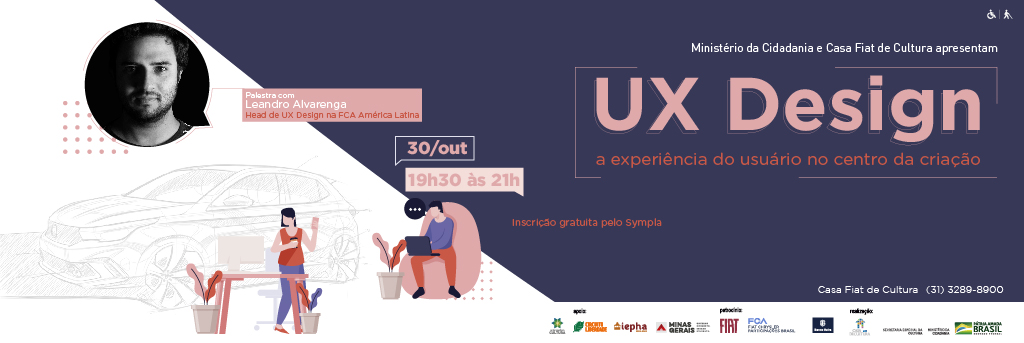 Palestra UX Design: a experiência do usuário no centro da criação