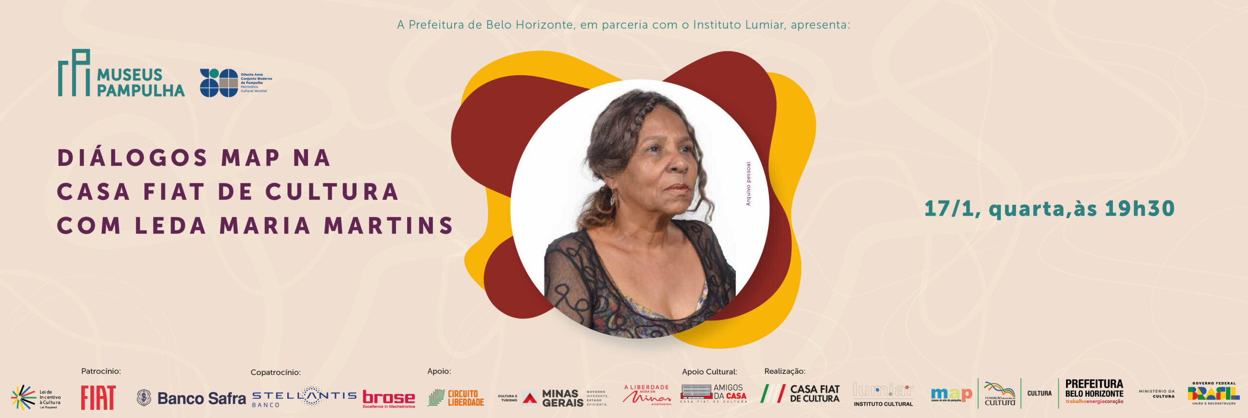 Diálogos MAP na Casa Fiat de Cultura com Leda Maria Martins