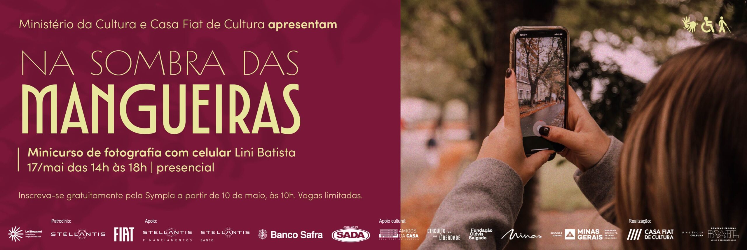 Na sombra das mangueiras | Minicurso de fotografia com celular com Lini Batista