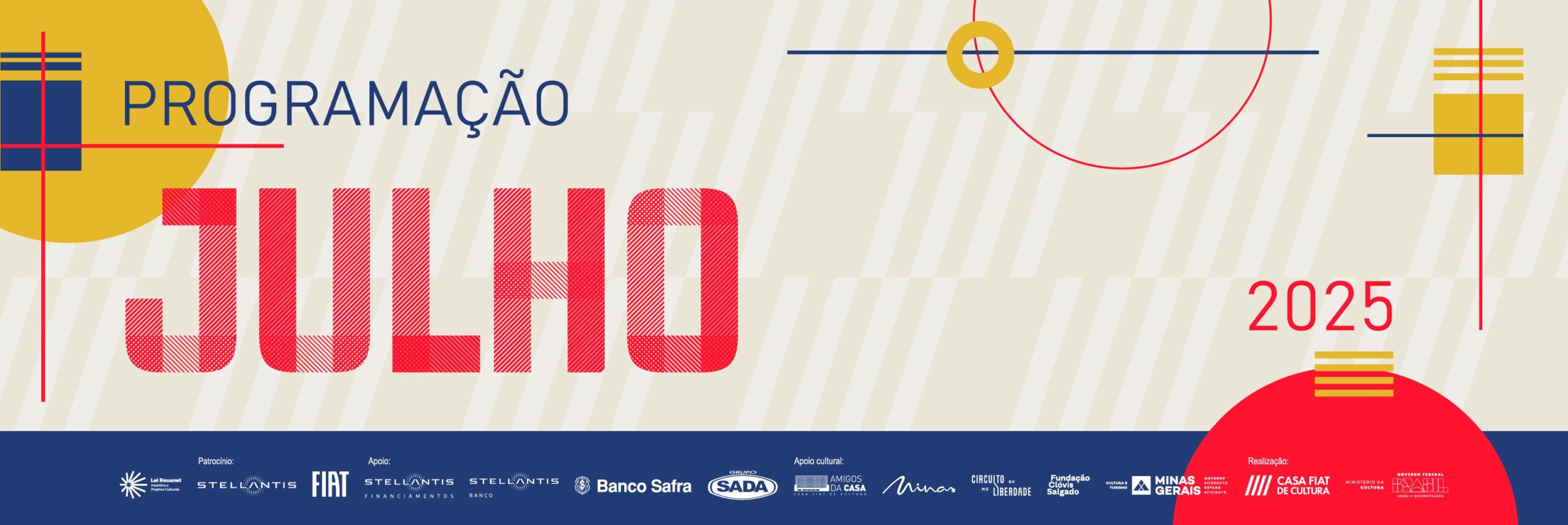 Julho na Casa Fiat de Cultura | 2025