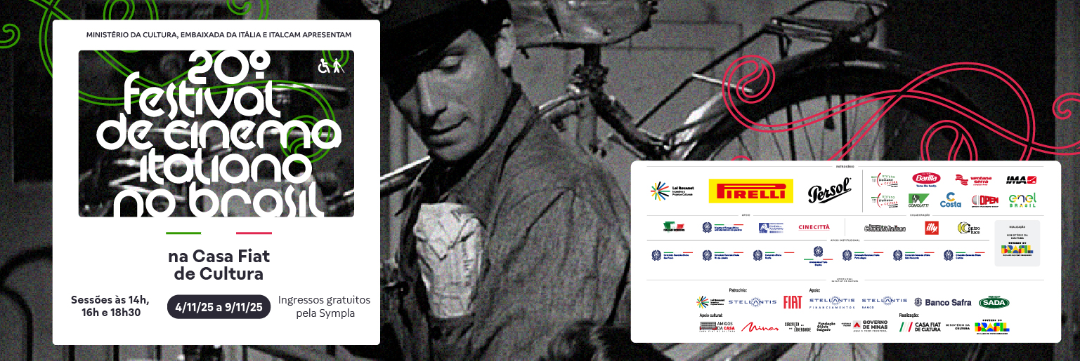 20º Festival de Cinema Italiano na Casa Fiat de Cultura