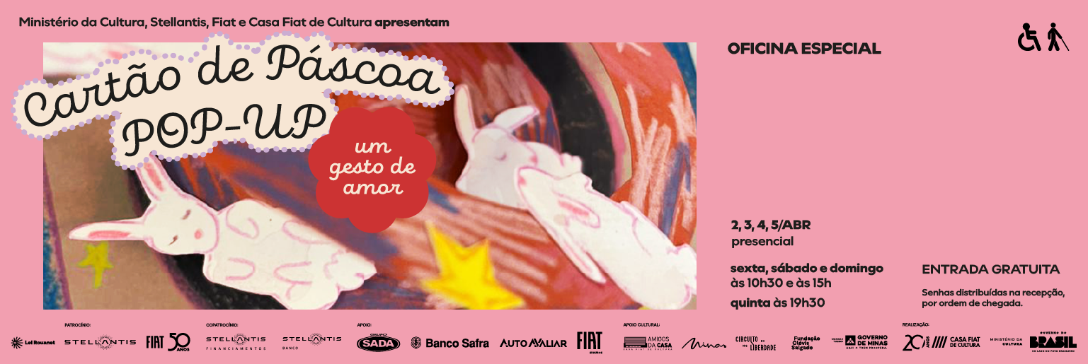 Oficina especial | Cartão de Páscoa pop-up: um gesto de amor