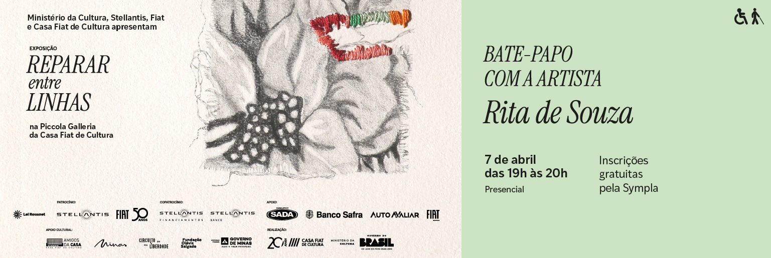 Reparar entre linhas | Bate-papo com a artista Rita de Souza