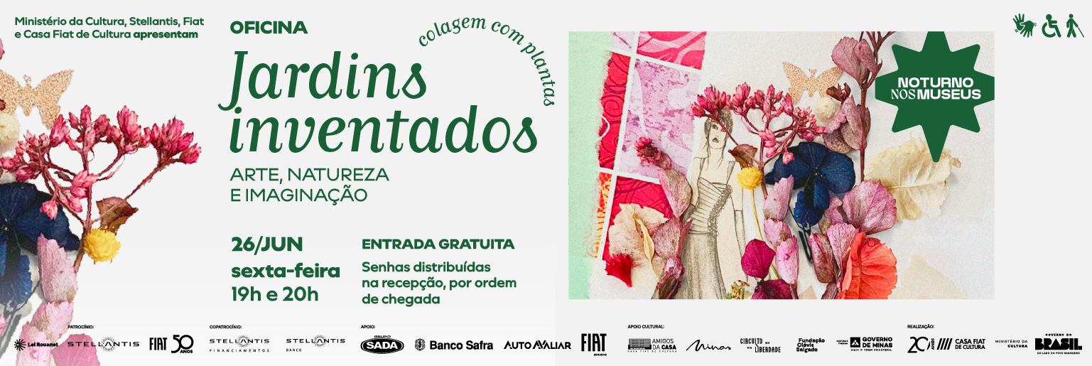 Oficina de colagem com plantas | Jardins inventados: arte, natureza e imaginação